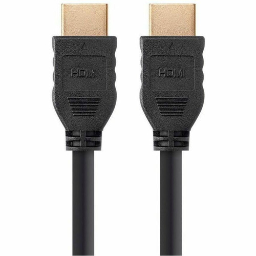 Monoprice HDMI Data Transfer Cable - 1.5 ft (0.46 m) HDMI Data Transfer Cable - First End: 1 x HDMI Digital Audio/Video - 18 Gbit/s - (Fleet Network)