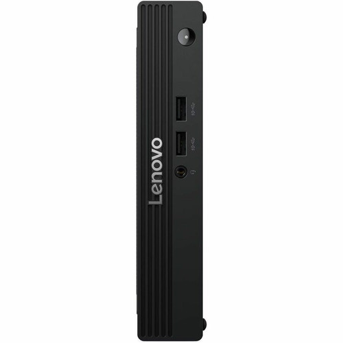 Lenovo V100q 13GG000GUS Desktop Computer - Intel N-Series N100 - 8 GB - 256 GB PCI Express NVMe 4.0 x4 SSD - Tiny - Black - Intel Chip (Fleet Network)