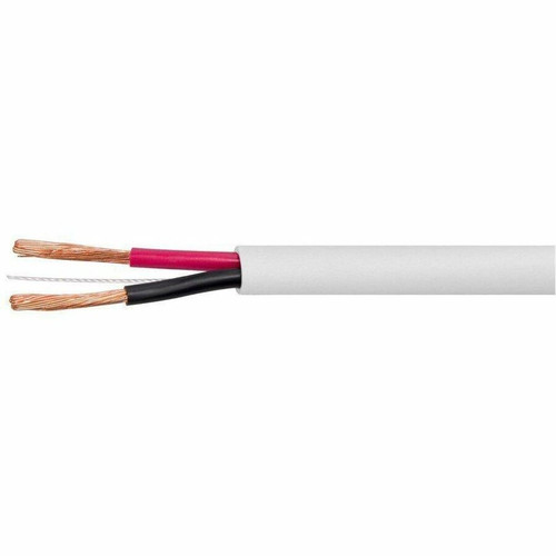 Monoprice Speaker Wire, CL2 Rated, 2-Conductor, 16AWG, 1000ft, White - 1000 ft (304.80 m) Audio Cable for Speaker - CL2 - 16 AWG - (Fleet Network)