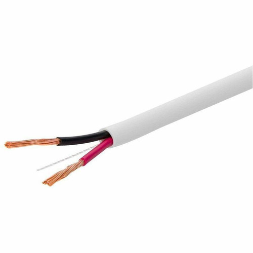 Monoprice Speaker Wire, CL2 Rated, 2-Conductor, 16AWG, 1000ft, White - 1000 ft (304.80 m) Audio Cable for Speaker - CL2 - 16 AWG - (16079)
