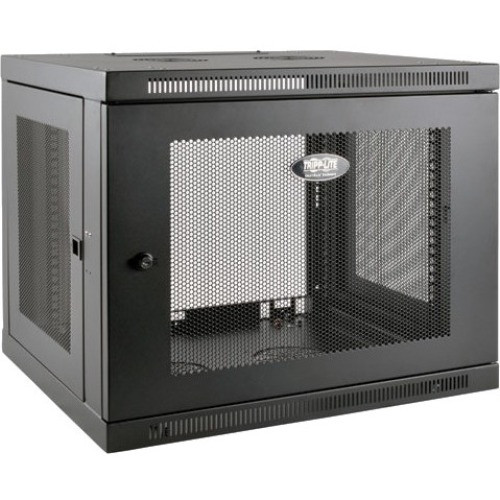 Tripp Lite SmartRack 9U Low-Profile Switch-Depth-Plus Wall-Mount Rack Enclosure Cabinet - 19" (482.60 mm) 9U Wide x 20.50" (520.70 mm) (Fleet Network)