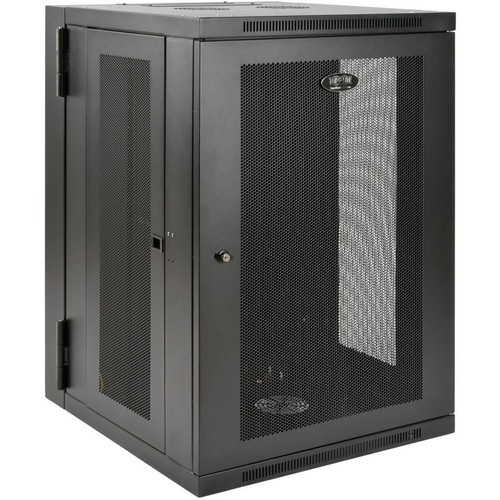 Tripp Lite SmartRack 18U UPS-Depth Wall-Mount Rack Enclosure Cabinet, Hinged Back - For UPS - 18U Rack Height x 19" (482.60 mm) Rack x (Fleet Network)