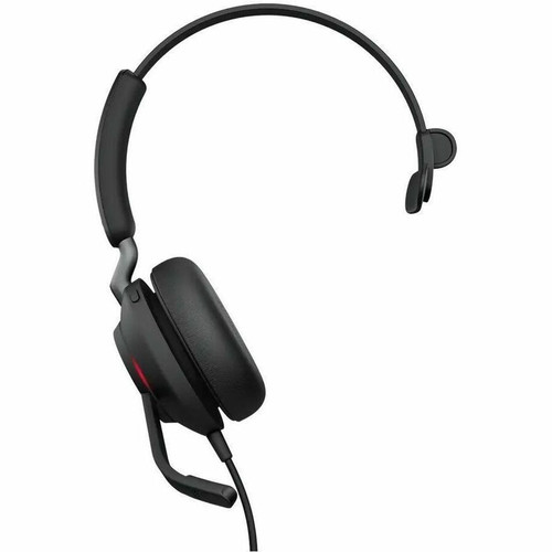 Jabra Evolve2 40 SE Headset - Mono - USB Type A, USB Type C - Wired - 20 Hz to 20 kHz - Over-the-head, On-ear - Monaural - Circumaural (Fleet Network)