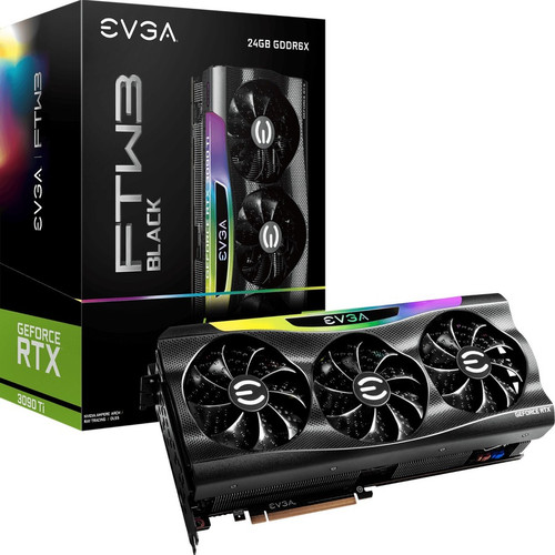 EVGA NVIDIA GeForce RTX 3090 Ti Graphic Card - 24 GB GDDR6X - 7680 x 4320 - 1.86 GHz Boost Clock - 384 bit Bus Width - PCI Express 4.0 (Fleet Network)