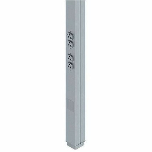 Wiremold 25DTP Series Steel Tele-Power Pole (Designer Gray) - Pole - Designer Gray - Steel (25DTP-E10-DG)