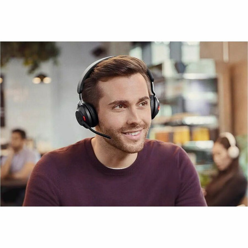 Jabra Evolve2 65 Headset - Microsoft Teams Certification - Stereo - Wireless - Bluetooth - 98.4 ft (30 m) - On-ear, Over-the-head - - (26599-889-899-01)
