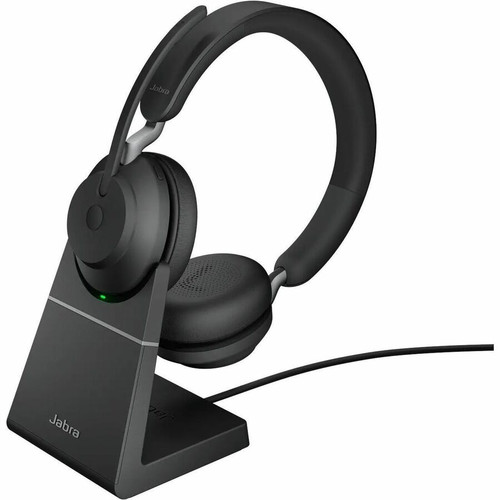Jabra 26599-999-889-01 Evolve2 65 Headset - Wireless Stereo - Bluetooth 5.0 - 98.4 ft Range - Microsoft Teams & Zoom Certified - Black ( )