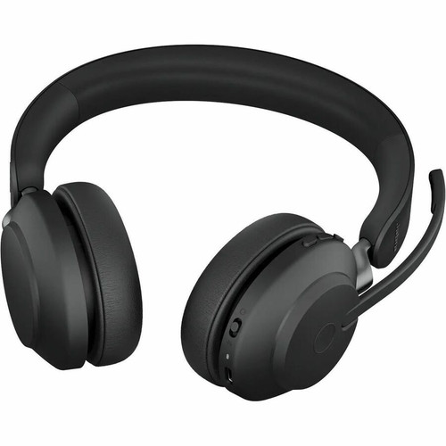 Jabra 26599-999-889-01 Evolve2 65 Headset - Wireless Stereo - Bluetooth 5.0 - 98.4 ft Range - Microsoft Teams & Zoom Certified - Black ( )