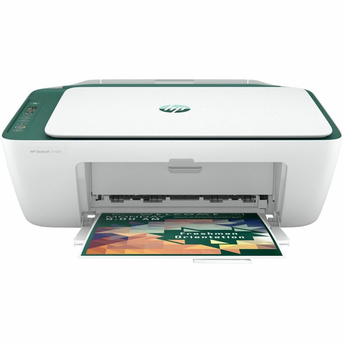 HP Deskjet 2742e Wired & Wireless Inkjet Multifunction Printer - Color - Milky Way - Copier/Printer/Scanner - 7.5 ppm Mono/5.5 ppm - - (Fleet Network)