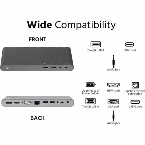 Monoprice 29434 Docking Station - for Monitor, Notebook, Computer, Smartphone, Tablet, Headset, Speaker - Charging Capability - 75 W - (29434)