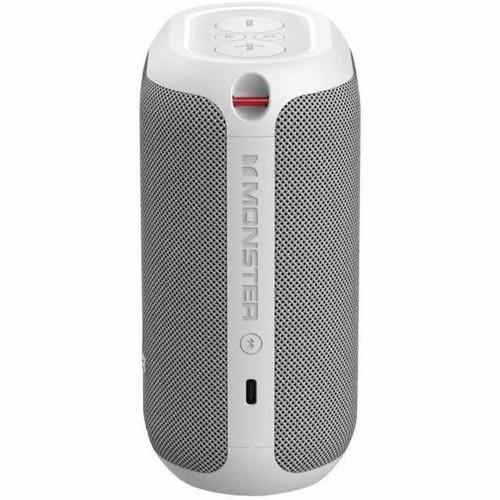 Monster DNA One Portable Bluetooth Speaker System - 10 W RMS - White - Battery Rechargeable (2MNBD1115W9L2)