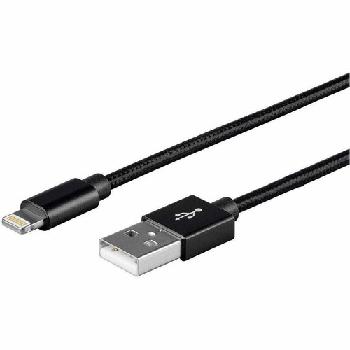 Monoprice Premium Apple MFi Certified Lightning to USB-A Charging Cable - 3ft Black - 3 ft (0.91 m) Lightning/USB Data Transfer Cable (30762)