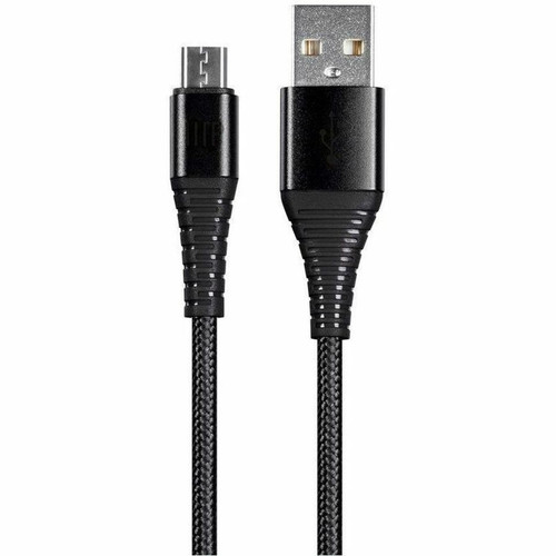 Monoprice AtlasFlex Charge & Sync Micro-USB-B/USB-A Data Transfer Cable - 3 ft (0.91 m) Micro-USB-B/USB-A Data Transfer Cable - Black (Fleet Network)