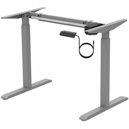 Monoprice 31292 Electric Sit-Stand Height Adjustable Desk Frame - Single Motor - 165 lb Capacity - Gray