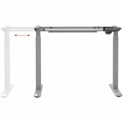 Monoprice 31292 Electric Sit-Stand Height Adjustable Desk Frame - Single Motor - 165 lb Capacity - Gray