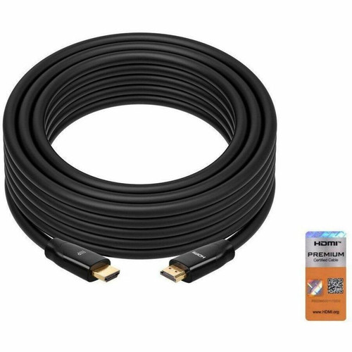 Monoprice 4K Certified Premium High Speed HDMI Cable - 4K60Hz, 18Gbps, HDR, 30ft, Black - 30 ft (9.14 m) HDMI Data Transfer Cable - 1 (32991)