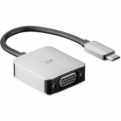 Monoprice Consul Series USB-C VGA Adapter - 1 x USB 3.1 Type-C - Male - 1 x VGA - Female - 1920 x 1200 Supported (34187)