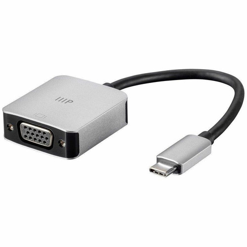 Monoprice Consul Series USB-C VGA Adapter - 1 x USB 3.1 Type-C - Male - 1 x VGA - Female - 1920 x 1200 Supported (Fleet Network)