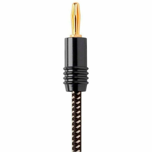 Monoprice Speaker Wire, Braided with Banana Plugs, 2-Conductor, 14AWG, 10ft, 2 Pack - 10 ft (3.05 m) Audio Cable for Speaker - First 1 (34309)