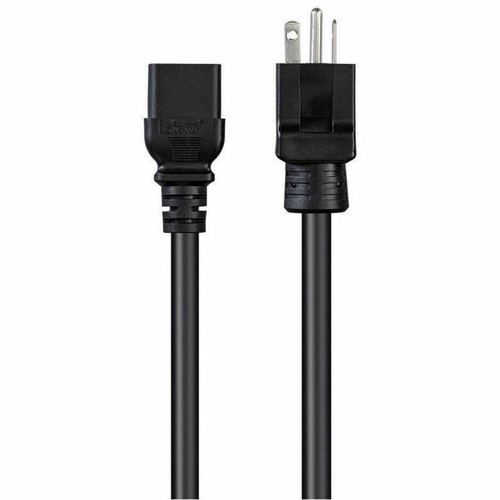 Monoprice 35058 Standard Power Cord - 12 Gauge Heavy Duty - 125V/20A - NEMA 5-20P to IEC C19 - 6 ft Black