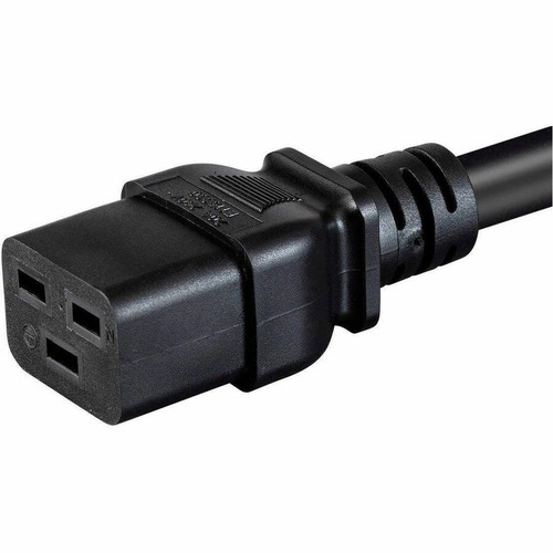 Monoprice 35058 Standard Power Cord - 12 Gauge Heavy Duty - 125V/20A - NEMA 5-20P to IEC C19 - 6 ft Black