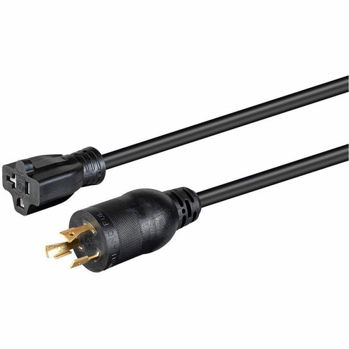 Monoprice Standard Power Cord - 12 Gauge - 125 V / 20 A - Black - 2 ft (0.61 m) Cord Length - NEMA L5-20P / NEMA 5-15/20R - Heavy (Fleet Network)