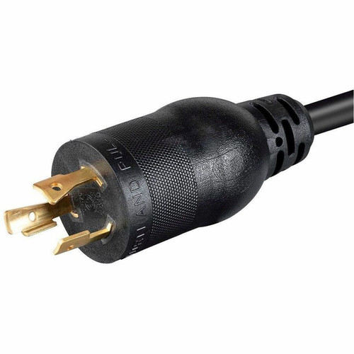Monoprice 35062 Standard Power Cord - 12 Gauge - 125V/20A - 2 ft - NEMA L5-20P to 5-15/20R - Heavy Duty Lockable - Black