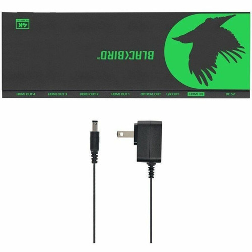 Monoprice Blackbird HDMI Splitter - Display - 1 x HDMI In - 4 x HDMI Out (36742)
