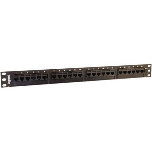 C2G 48-Port Cat5E 110-Type Patch Panel - 48 Port(s) - 48 x RJ-45 - 2U High - Black - 19" Wide - Rack-mountable (37198)