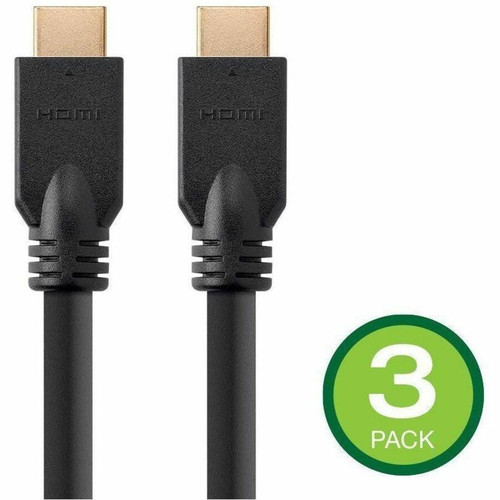 Monoprice HDMI Data Transfer Cable - 25 ft (7.62 m) HDMI Data Transfer Cable - First End: 1 x HDMI Digital Audio/Video - 18 Gbit/s - x (Fleet Network)