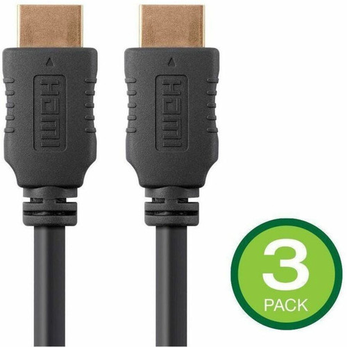 Monoprice HDMI Data Transfer Cable - 20 ft (6.10 m) HDMI Data Transfer Cable - First End: 1 x HDMI Digital Audio/Video - 18 Gbit/s - x (Fleet Network)