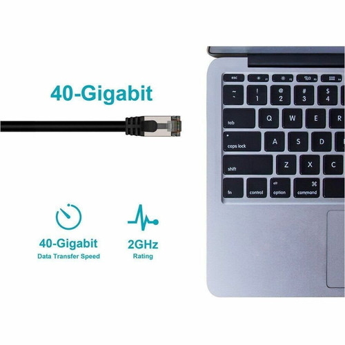 Monoprice Patch Category 8 Network Cable - 3 ft (0.91 m) Category 8 Network Cable for Network Device - First End: 1 x RJ45 Network - - (41011)