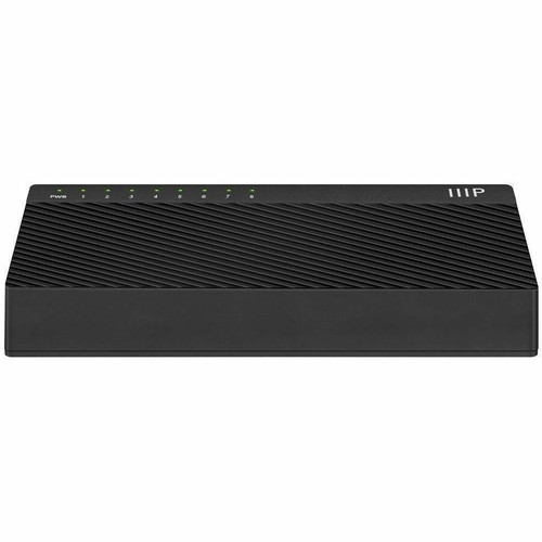 Monoprice Unmanaged 8 Port 10 100 Mbps Fast Ethernet Switch For Basic Networking Supported Twisted Layer Ports Pair 41711