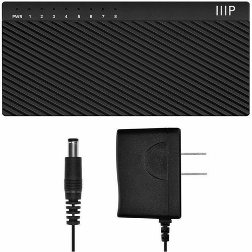 Monoprice Unmanaged 8 Port 10 100 Mbps Fast Ethernet Switch For Basic Networking Supported Twisted Layer Ports Pair 41711