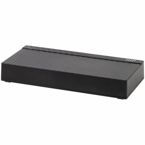 Monoprice 41713 8-Port Gigabit Ethernet Unmanaged Switch - 10/100/1000Base-T - Layer 2 - Fanless - Compact Desktop/Wall Mount