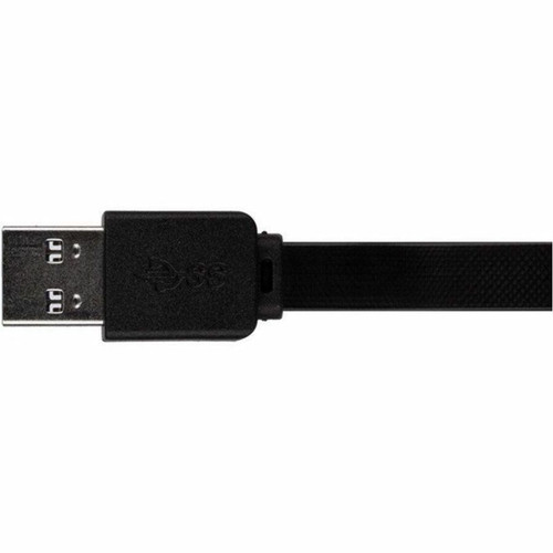 Monoprice Flat USB-C to USB-A 3.2 Gen 1x1 Charge and Sync Cable 5Gbps 3A Black 6ft - 6 ft (1.83 m) USB-C/USB-A Data Transfer Cable - 1 (41941)