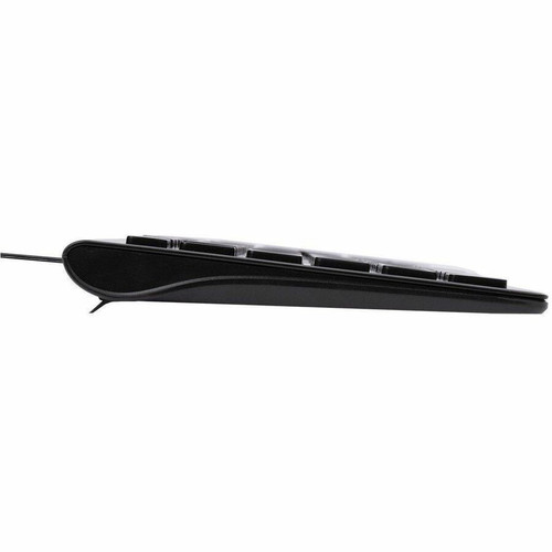 Workstream Keyboard - Cable Connectivity - Full-size - USB Interface - English - QWERTY Layout - Membrane Keyswitch - Black (Fleet Network)