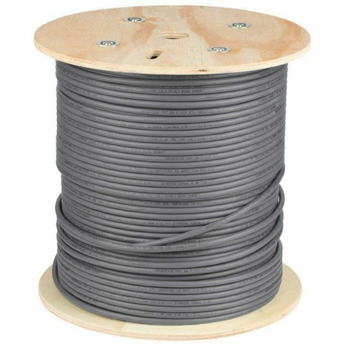 Monoprice 42344 Category 6a Bulk Network Cable - 500 ft (152. 40 m) Gray CMR F/UTP Bare Wire Ends