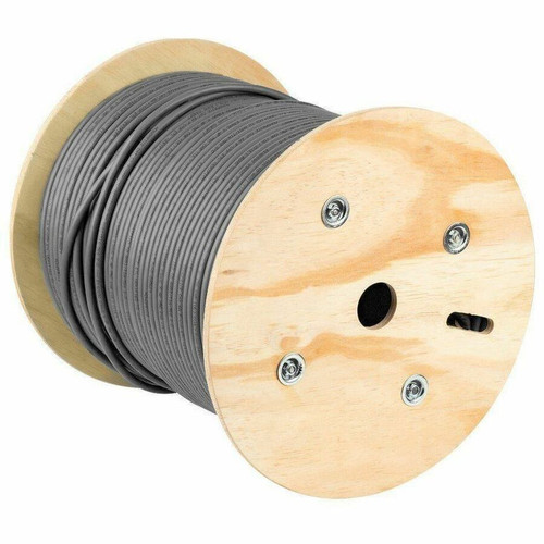 Monoprice 42344 Category 6a Bulk Network Cable - 500 ft (152. 40 m) Gray CMR F/UTP Bare Wire Ends