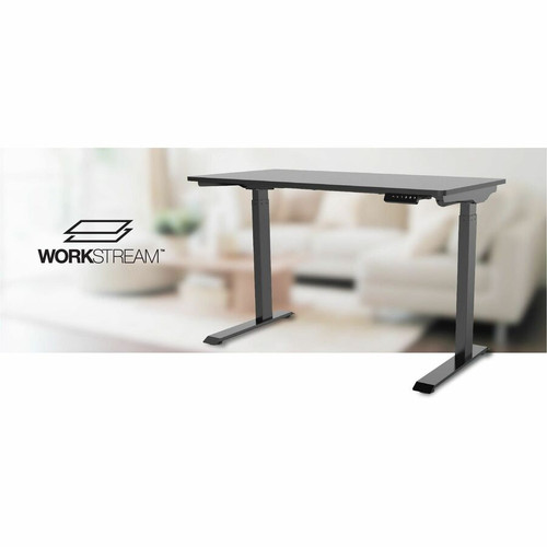 Monoprice 42763 Workstream Sit-Stand Desk - T-Shaped Base - 2-Stage Height Adjustable - 110 lb Capacity - 47. 2" Width