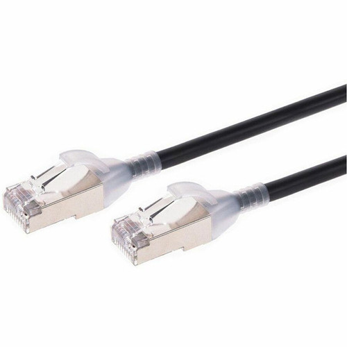 Monoprice SlimRun Category 6a Network Cable - 25 ft (7.62 m) Category 6a Network Cable for Network Device, Server - First End: 1 x - 1 (Fleet Network)
