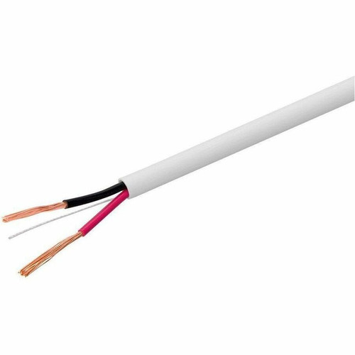 Monoprice Speaker Wire, CL3 Rated, 2-Conductor, 16AWG, 250ft, White - 250 ft (76.20 m) Audio Cable for Speaker - CL3 - 16 AWG - White (Fleet Network)