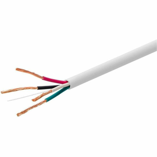 Monoprice Speaker Wire, CL3 Rated, 4-Conductor, 16AWG, 250ft, White - 250 ft (76.20 m) Audio Cable for Speaker - CL3 - 16 AWG - White (Fleet Network)