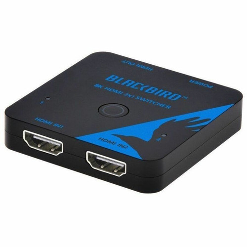 Monoprice Blackbird 8K60 2x1 Video Switcher with HDMI, HDCP 2.3, Share One 8K60 HDMI Input Between Two Sources - 7680 x 4320 - 8K, 4K (Fleet Network)