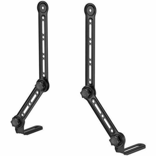 Monoprice Mounting Bracket for Soundbar, Display, TV - Black - Height Adjustable - 49" Screen Support - 33 lb (14968.55 g) Load - 75 x (44901)