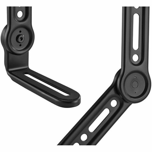 Monoprice Mounting Bracket for Soundbar, Display, TV - Black - Height Adjustable - 49" Screen Support - 33 lb (14968.55 g) Load - 75 x (44901)