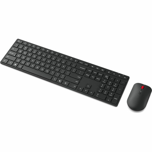 Lenovo 4X31S04823 Wireless Multi-Mode Pro Combo Keyboard & Mouse 6000 - French Canadian - Bluetooth/RF 2.4 GHz - Eclipse Black