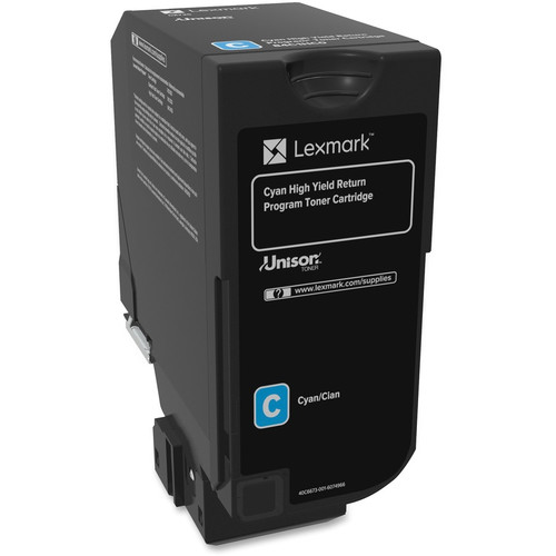 Lexmark Unison Original Toner Cartridge - Laser - High Yield - 16000 Pages - Cyan - 1 Each (Fleet Network)