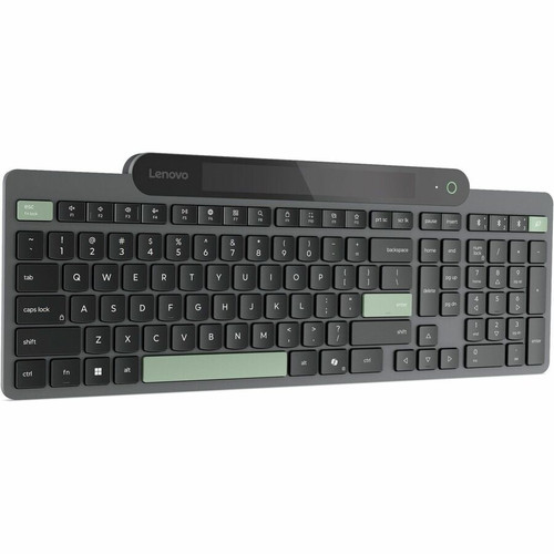 Lenovo Self-Charging Bluetooth Keyboard-US English - Wireless Connectivity - Bluetooth - 5.1 - 108 Key(s) - Windows 10, Windows 11 - - (Fleet Network)
