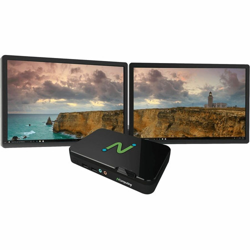 NComputing 500-0256 RX540 Thin Client - ARM Cortex A76 Quad-Core 2.40 GHz - 4 GB RAM - 16 GB Flash - LEAF OS - Gigabit Ethernet & Wi-Fi